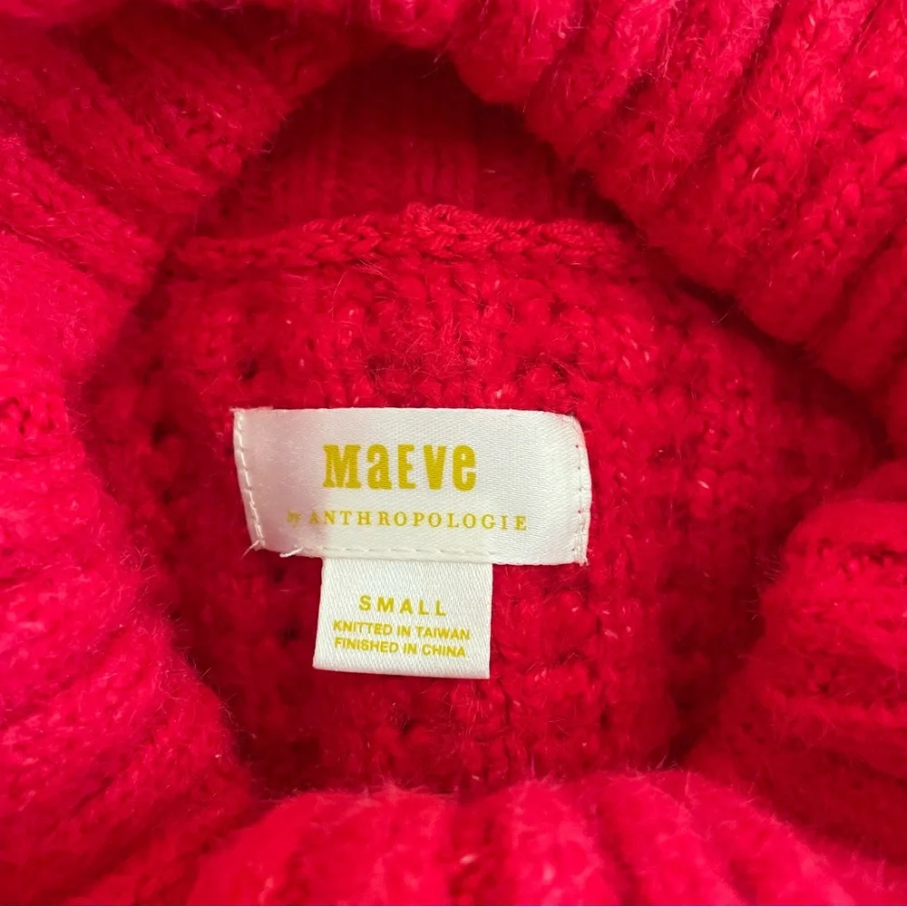 Anthropologie Maeve Cowl Neck Fuzzy Sweater